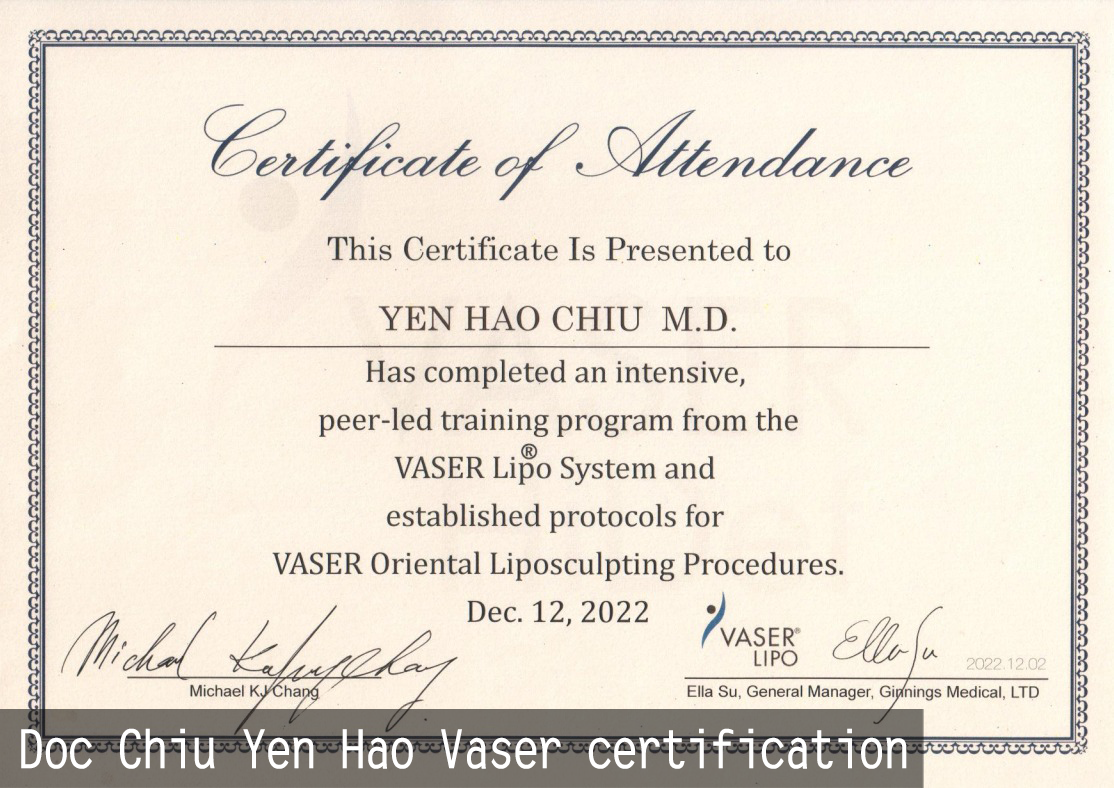 vaser certificate