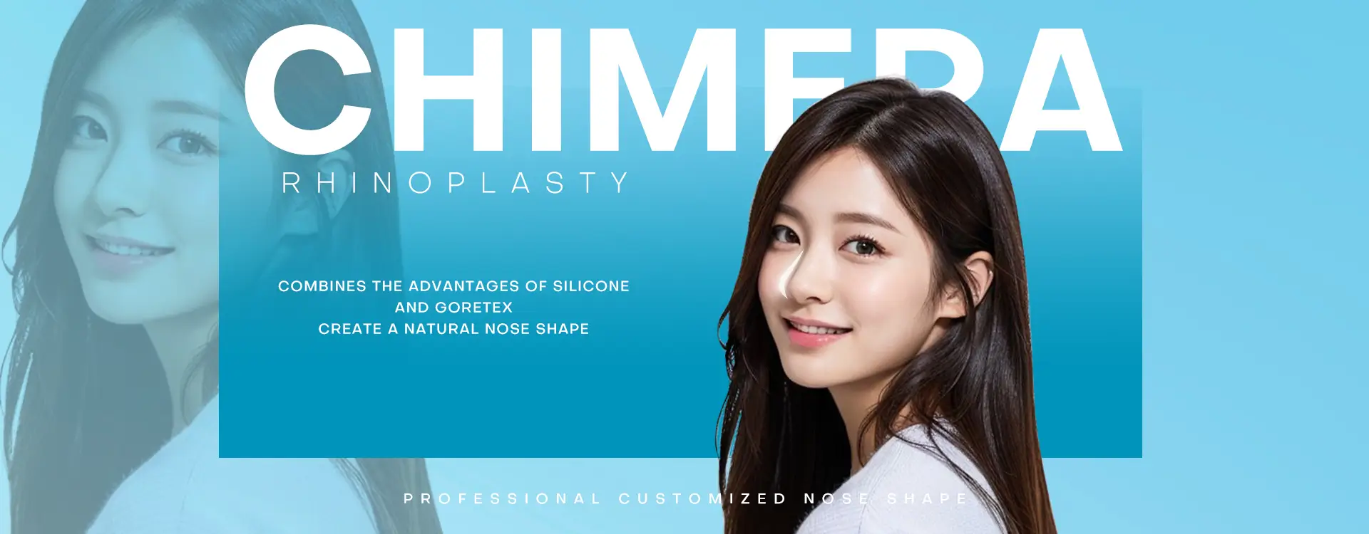 Chimera Rhinoplasty combines the advantages of silicone and Goretex to create a natural nose shape