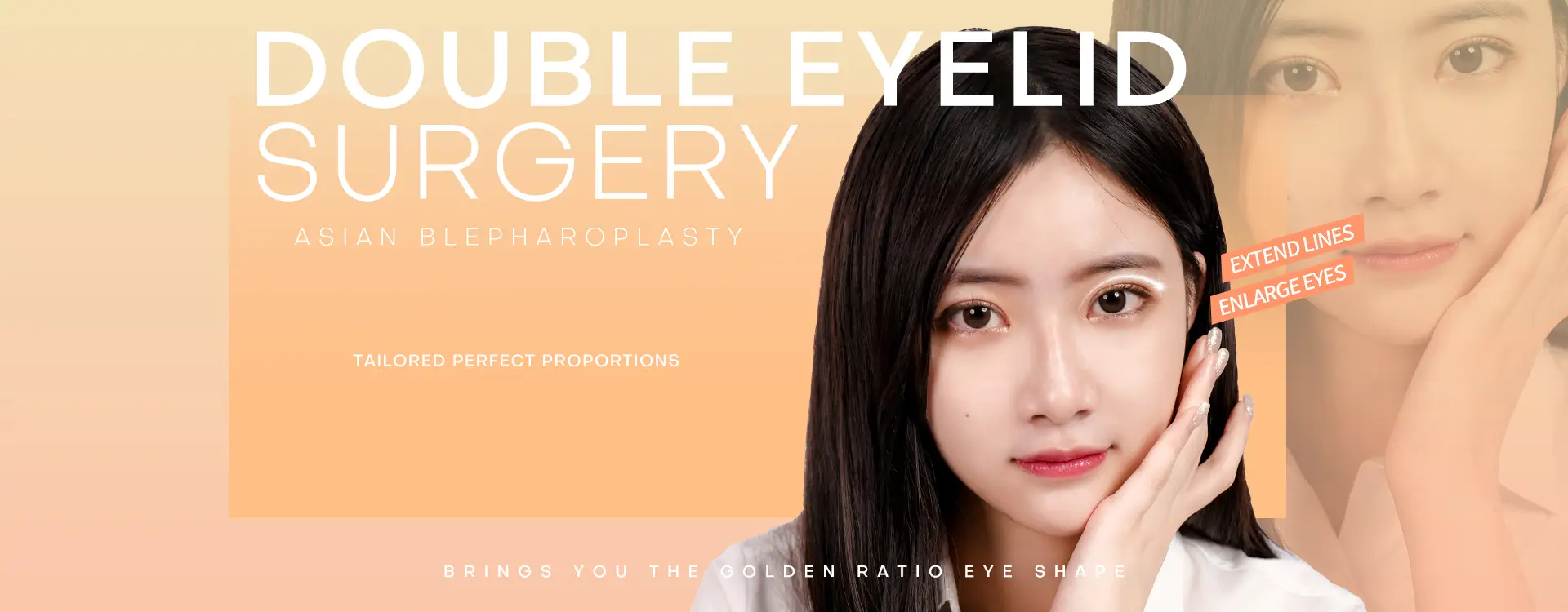 Korean-style Delicate Double Eyelid Surgery: Extend Lines, Enlarge Eyes, Tailored Perfect Proportions